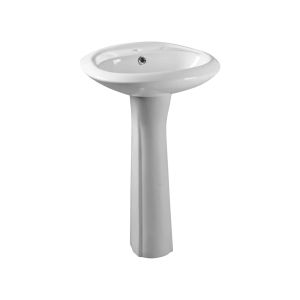 Lavamanos con pedestal blanco Giona 03-08-353 Aqua Nuova