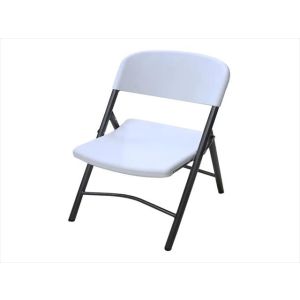 Silla plegable confortable 60.5 x 47 x 82cm blanca 06-38-016 Basic Living