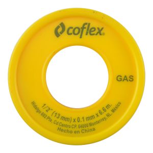 Cinta teflón para gas 1/2" x 6.6m WTG12-60 Coflex
