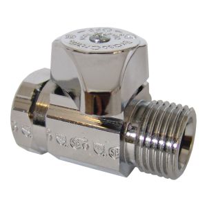 Llave control 1/2" NPT x 1/2" manilla recta 1/4 vuelta IP-122 Coflex (24)