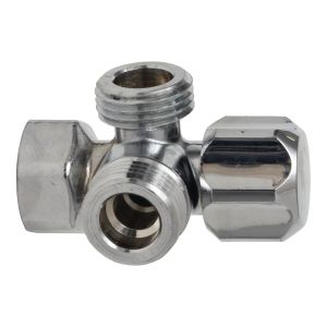Llave control doble 1/2" NPT x 1/2" M x 1/2" manilla angular IP-137 Coflex (10)