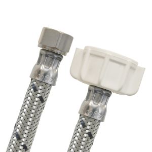 Tubo abasto acero sanitario 3/8" COMP x 7/8" AM 40cm AS-B40 Coflex (50)