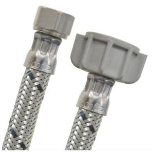 TUBO DE ABASTO ACERO FREG 3/8" COMP X 1/2" AM 55CM COFLEX AL-J55